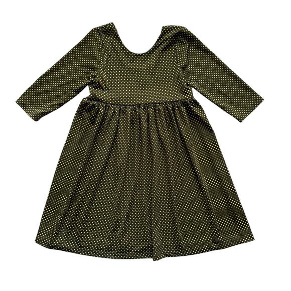 Peyper Kids Green Polka Dot Dress Size 6 - Picture 1 of 4